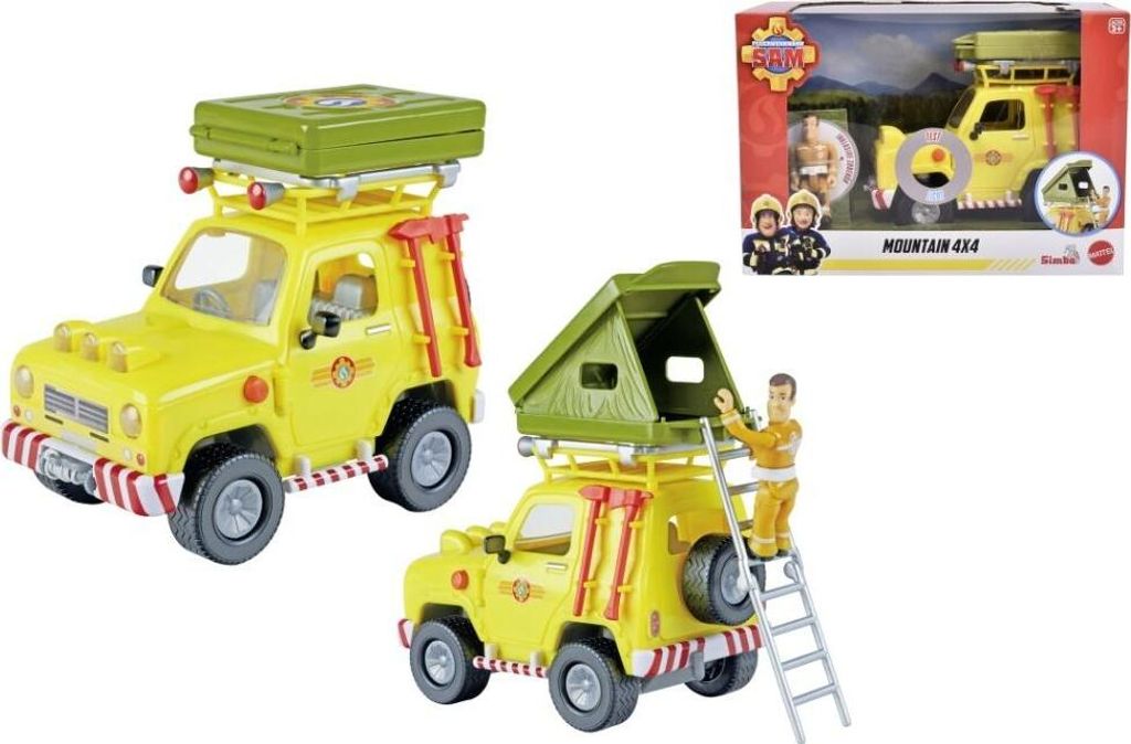 Feuerwehrmann Sam 4x4 Jeep mit Zelt 925-2653