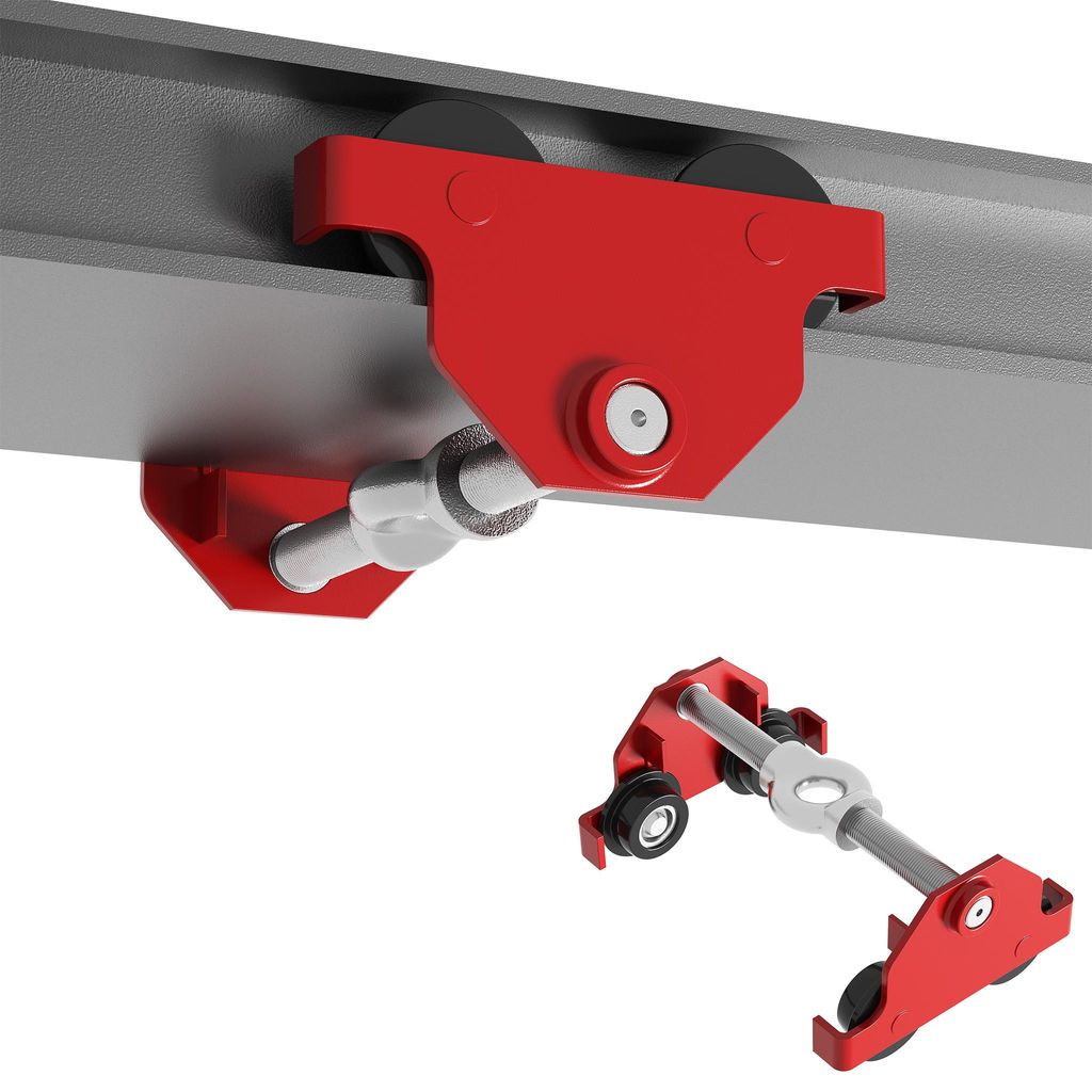 Wiltec Laufkatze bis 500 kg, 45-220 mm Flanschbreite, Produktbild 