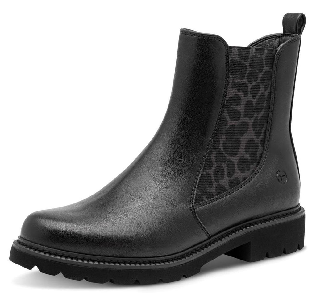 Tamaris Damen Boots Synthetik, schwarz, 41 EU Produktbild 