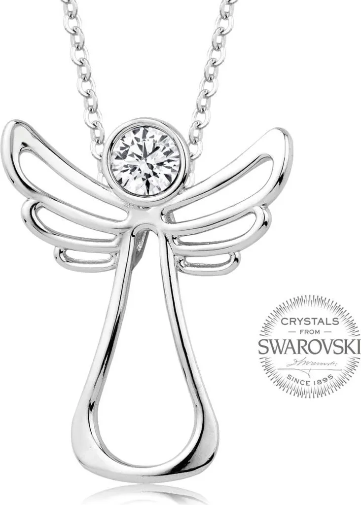 Collana Angelo Custode Cristallo - Offerta Regalo Natale e Cerimonie
