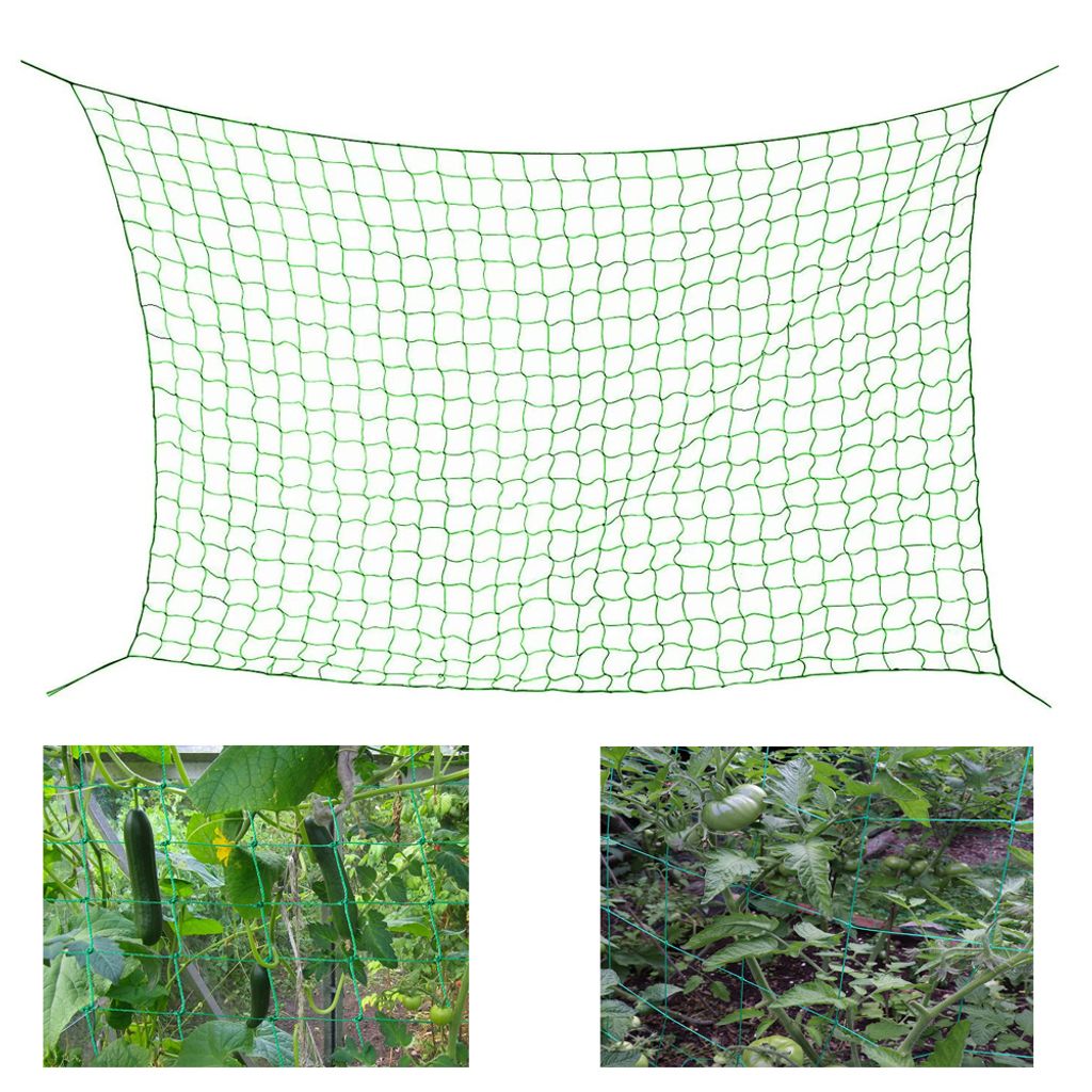 10cm Maschnweite für den perfekten Wachstum von Tomaten Ranknetz Rankhilfe Garten Tomaten Gurken 2mx5m Gurken und Kletterpflanzen Das Optimale Rankhilfe Netz für Garten und Gewächshaus 