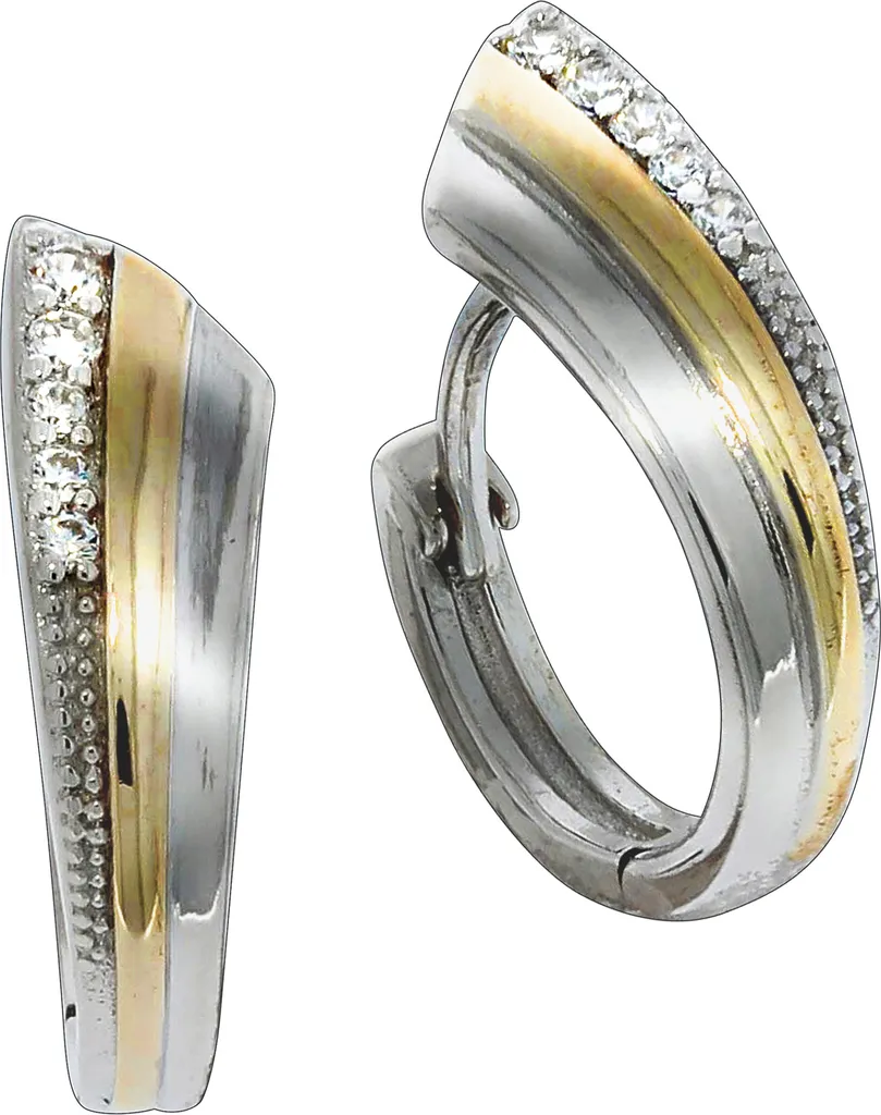 Silberdream Orecchini 5mm per Donna 925 IN Argento Zirconi