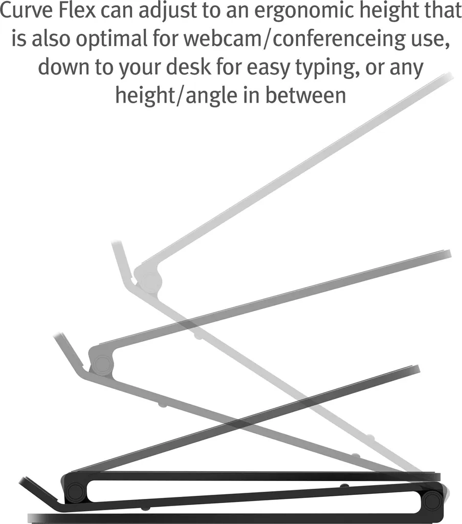 Twelve South Curve Flex TS-2201 Supporto Laptop Nero: Design Ergonomico - 12