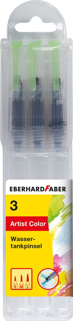 Eberhard Faber EF-579925 Waterpenseel Set 3 Maten SM L Immagine del prodotto 