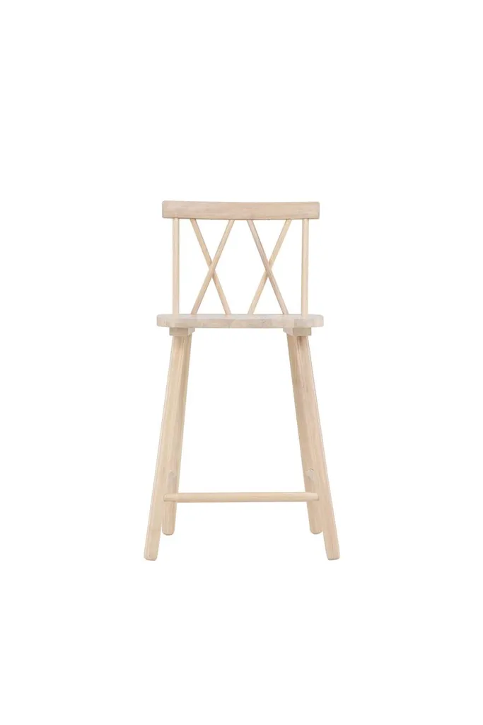 Tabouret de bar Mollöström en bois whitewash design scandinave élégant