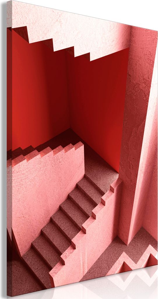 Vlies Leinwandbild - Stairs to Nowhere (1 Part) Vertical 40x60 cm Städte d-A-0112-b-a