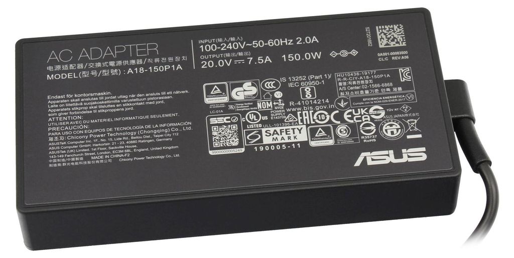 0A001-00081600 Asus Netzteil 150,0 Watt ROG-Logo