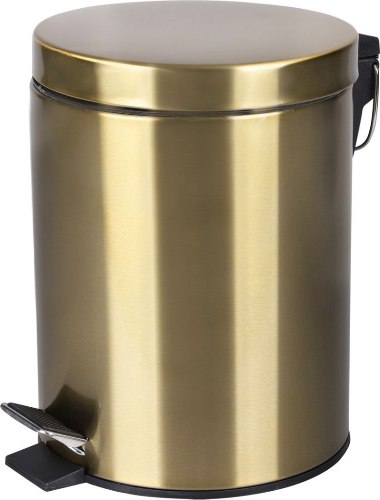 Odpadkový koš nášlapný 5 l zlatý Obrázek produktu 