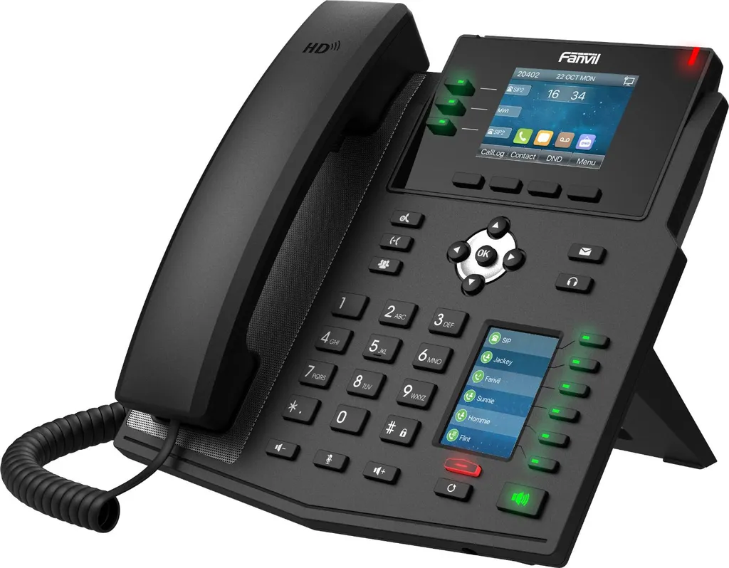 Acquista Fanvil X4U V2 - Il Miglior Telefono IP per Ufficio 12 Linee