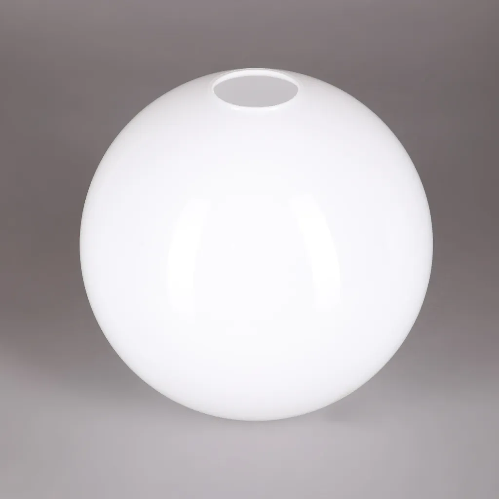 Verre sphérique blanc brillant 200mm - Diffuseur opale pour douille E27 - 3