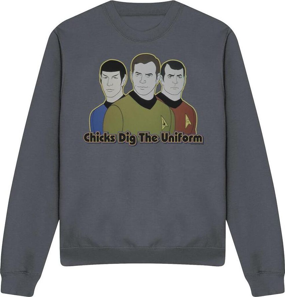 Star Trek - "Dig It" Sweatshirt für Herren/Damen Uni TV12208 (XXL) (Holzkohle)