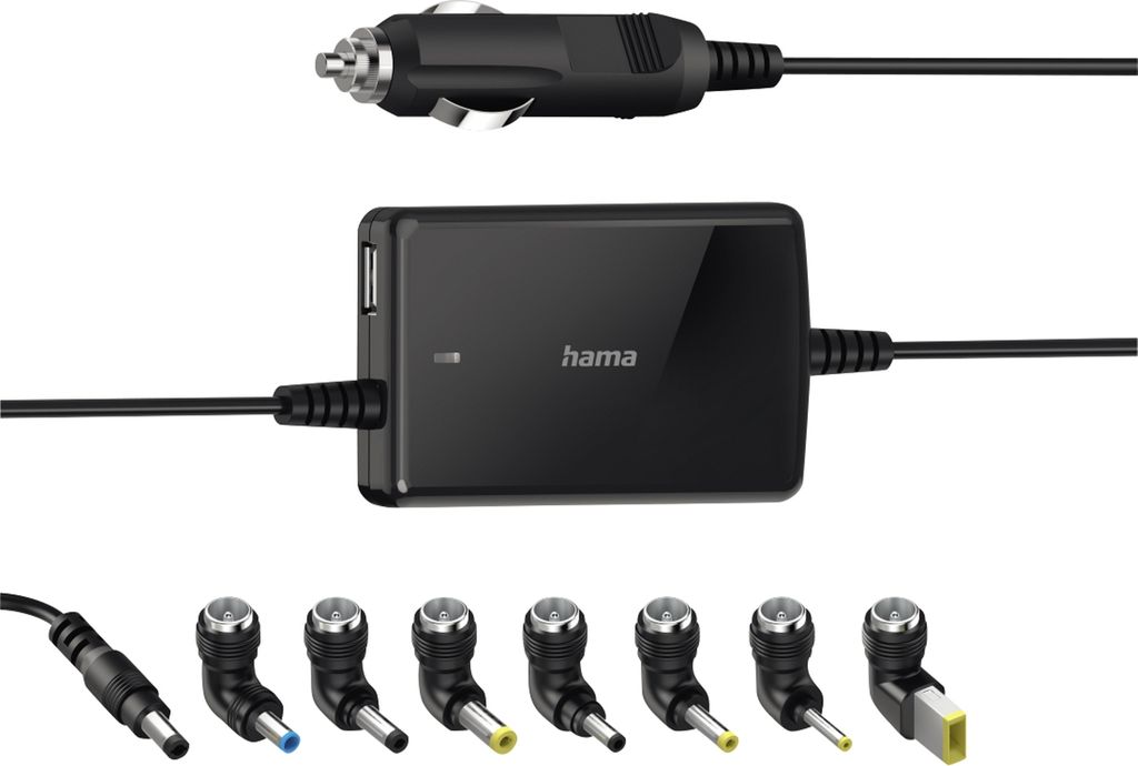Hama Slim & Light Laptop Black Cigarette Lighter Car Obrázek produktu