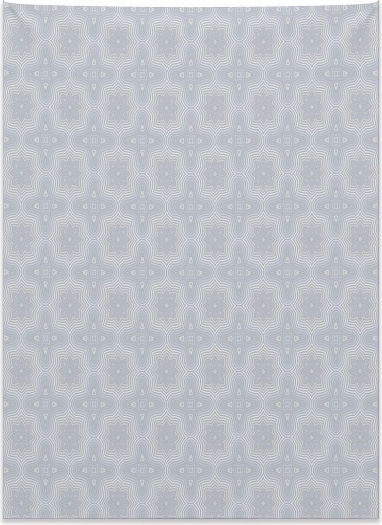 Abakuhaus Grau Wandteppich, Retro Floral keltische Kunst aus Weiches Mikrofaser Stoff Kein Verblassen Klare Farben Waschbar, 110 x 150 cm, Grau
