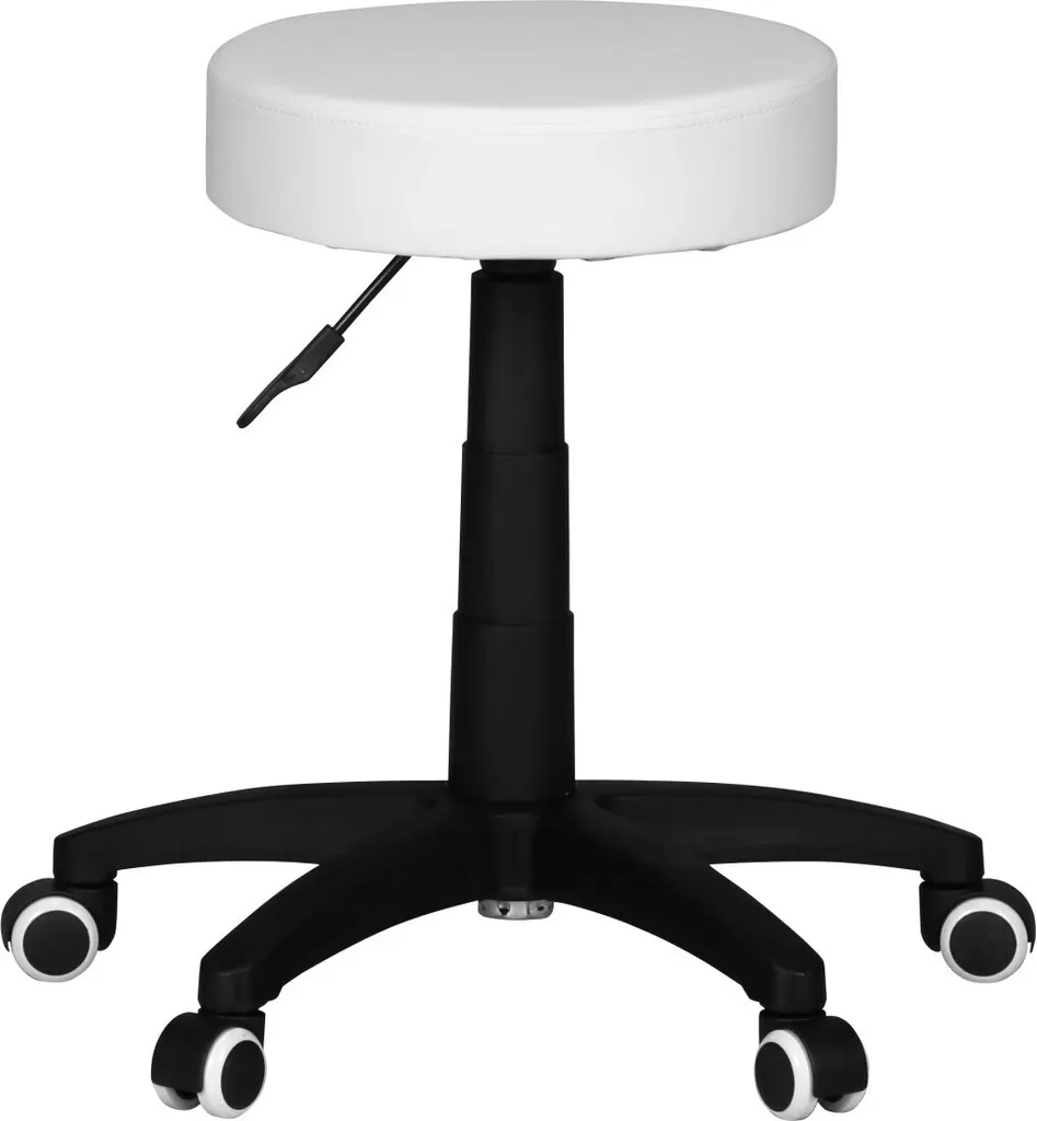 Tabouret de travail sans dossier réglable en hauteur similicuir - 6