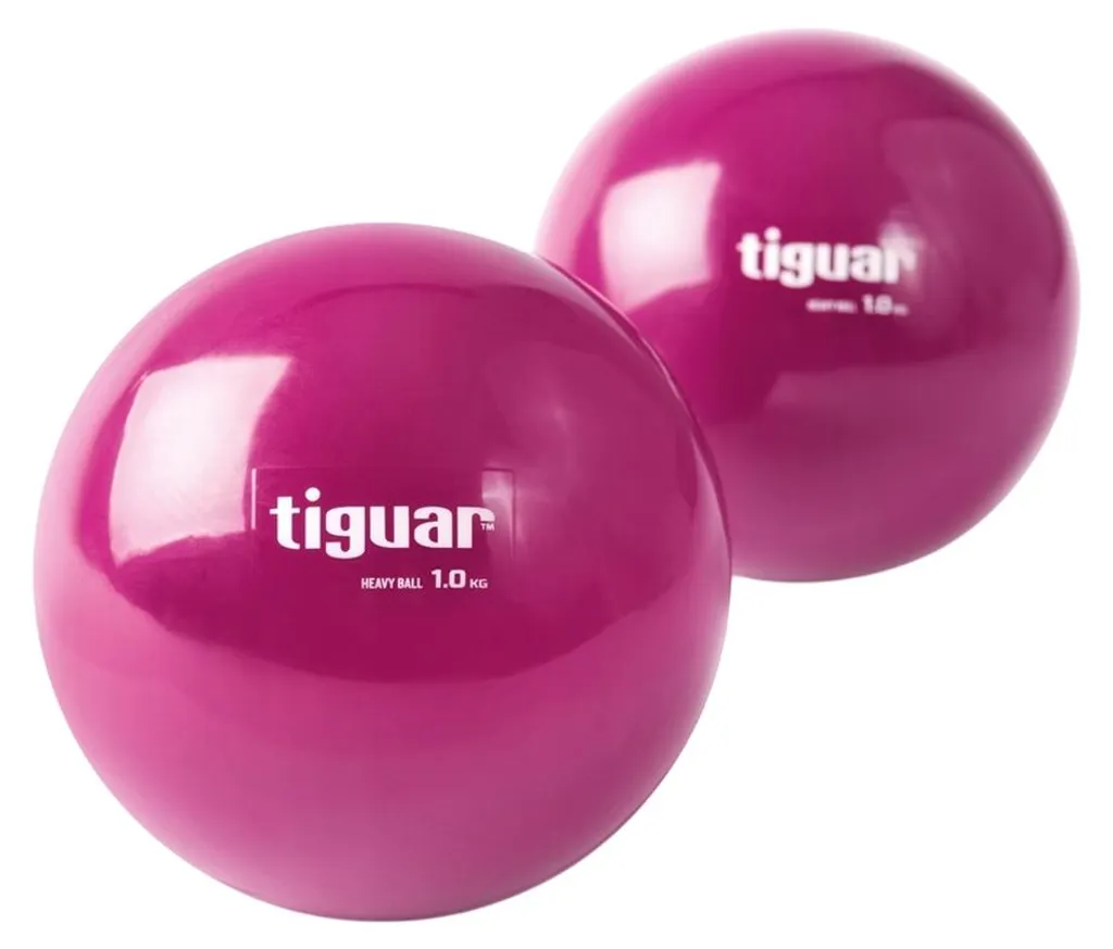 Ballon de gymnastique lourd Tiguar 1kg prune lot de 2 haute résistance
