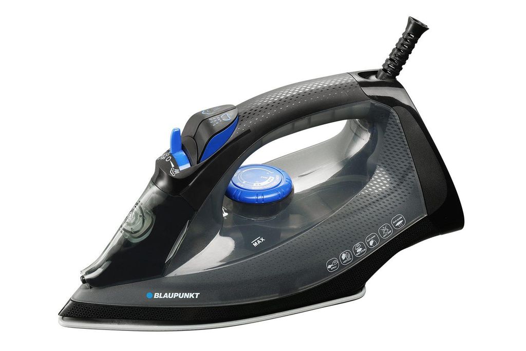Blaupunkt Dampfbügeleisen HSI212, 2170 W mit Dampfstoß, Antihaftsohle & Anti-Kalk-System, schwarz