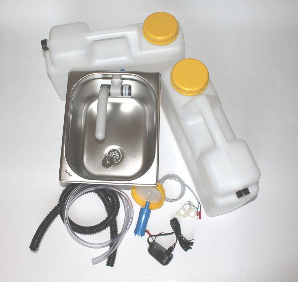 230V Miniküche Verkaufsstand Bausatz Spüle Wohnmobil 325x265x150mm Barwig Grau