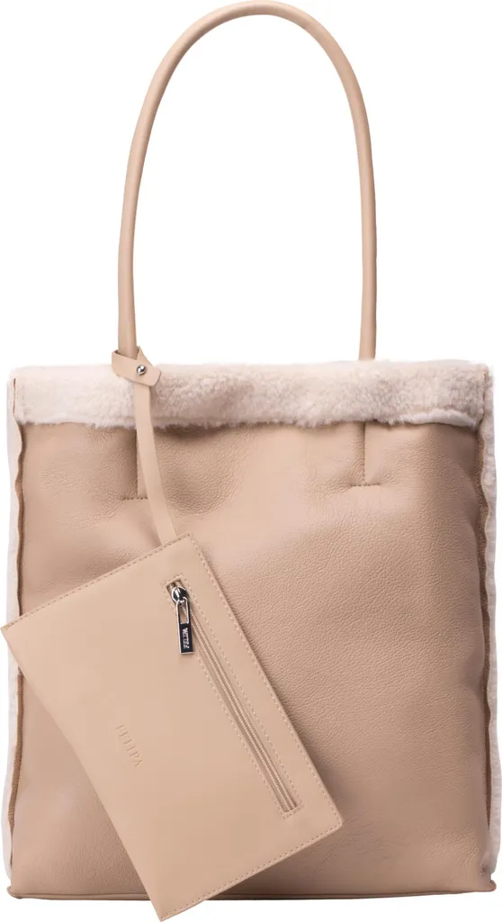 Sac cabas FELIPA beige en toile résistante avec finitions premium