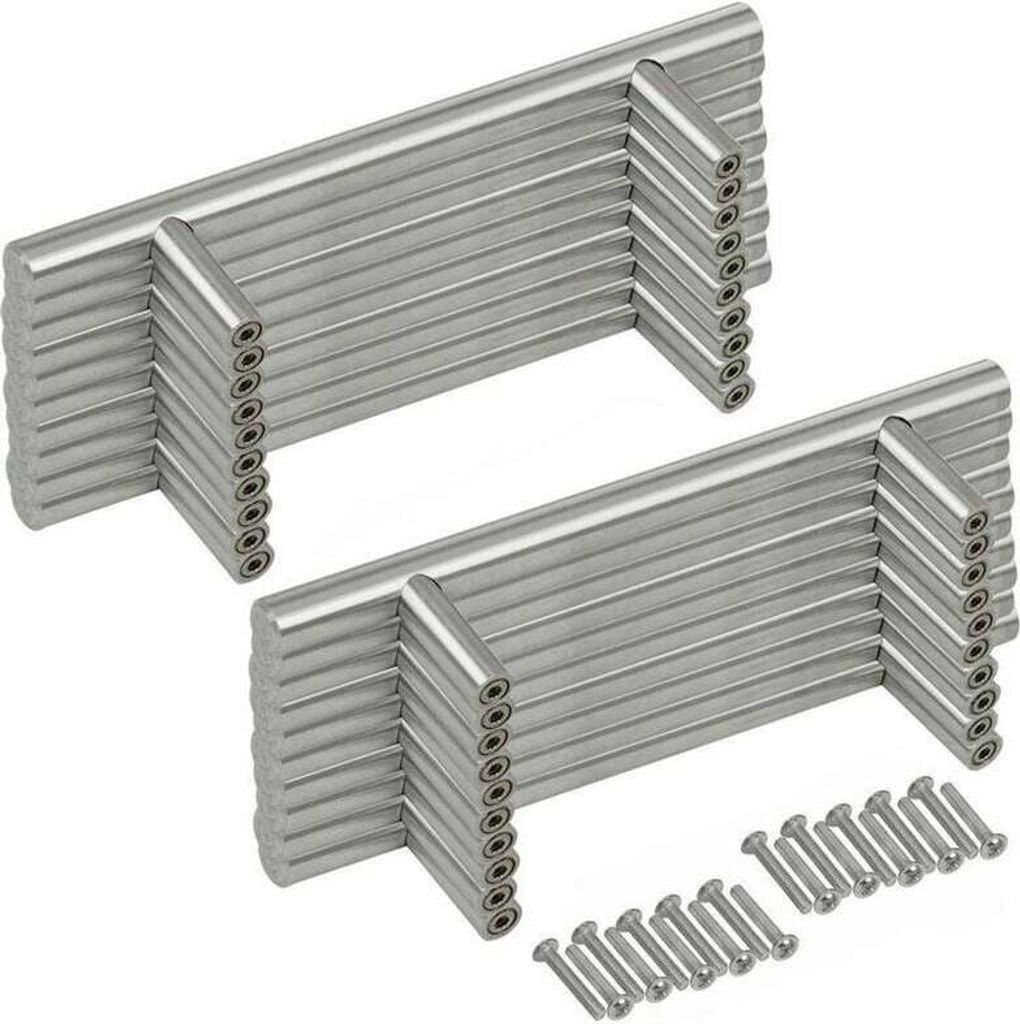 Schrankgriffe, 20PCS Möbelgriffe Für Küchenschränke Und Schubladen, Griff Mit Chromierter Oberfläche Für Modernes Ambiente