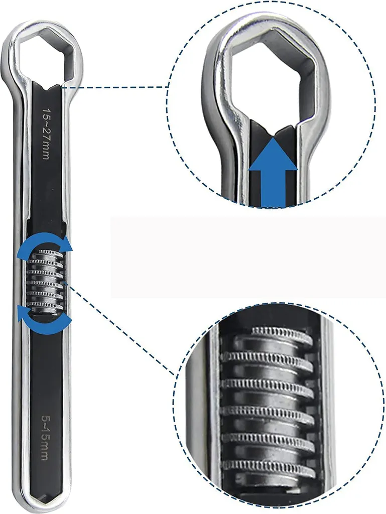 Fini les écrous abîmés avec la clé à œil réglable double GEKO G15028 - 5