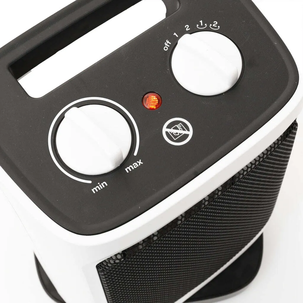 Chauffage Céramique Inventum KC222WOS 2000W Oscillant Blanc Performant