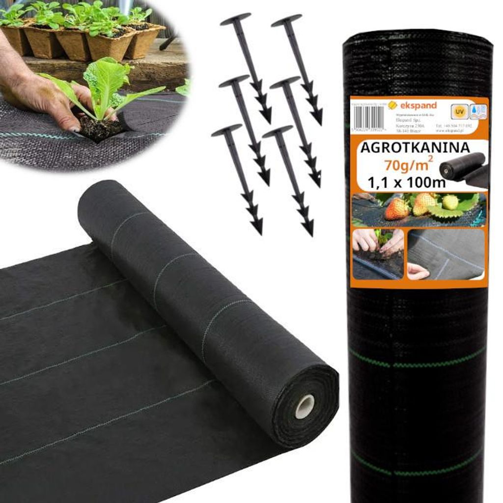 Ekspand | Toile agricole - 1,1 x 100 m - 70 g/m² - Image du produit 