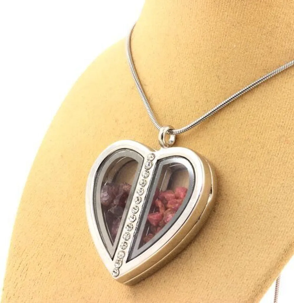 Collier spinelle et grenat rhodolite brut - Bijou hypoallergénique