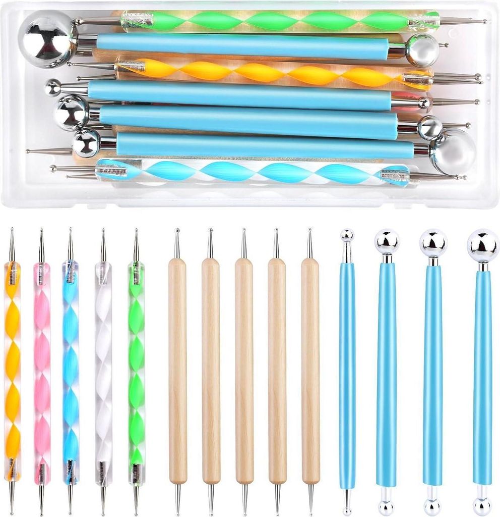 Set d'outils de poinçonnage 14 pièces Dotting Tools pour Image du produit 