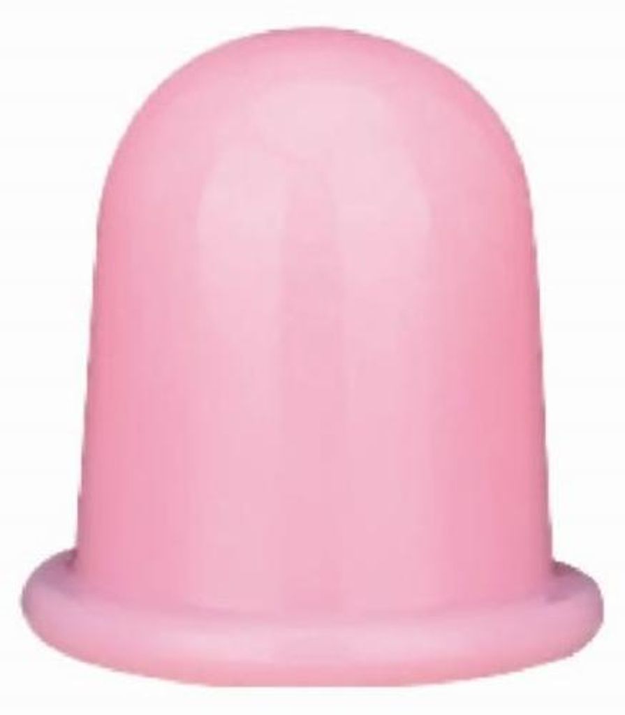 UNIQ Silikon Schröpfset für Gesicht und Körper Massage Cup Pink
