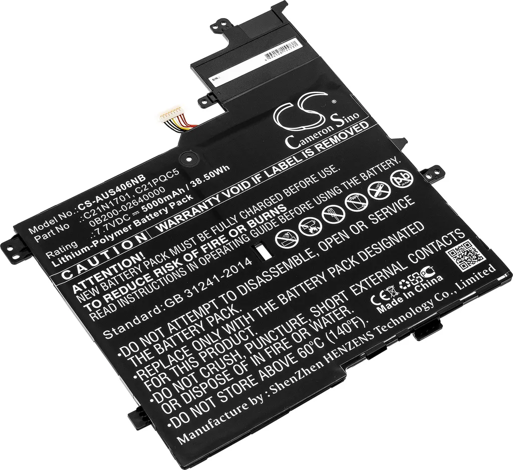 TECHTEK Batteria notebook compatibile con [Asus] K406UA, K406UA-BM141T, K406UA-BM142T, K406UA-BM219T, K406UA-BM229T, K406UA-BM230T, S406UA, S406UA-00