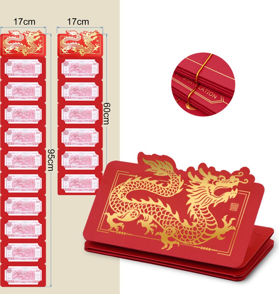 Chinesisches Neujahr, roter Umschlag, Glücksgeldtasche, helle Farbe, glatte Oberfläche, 2024 Frühlingsfest, Glücksgeldumschlag