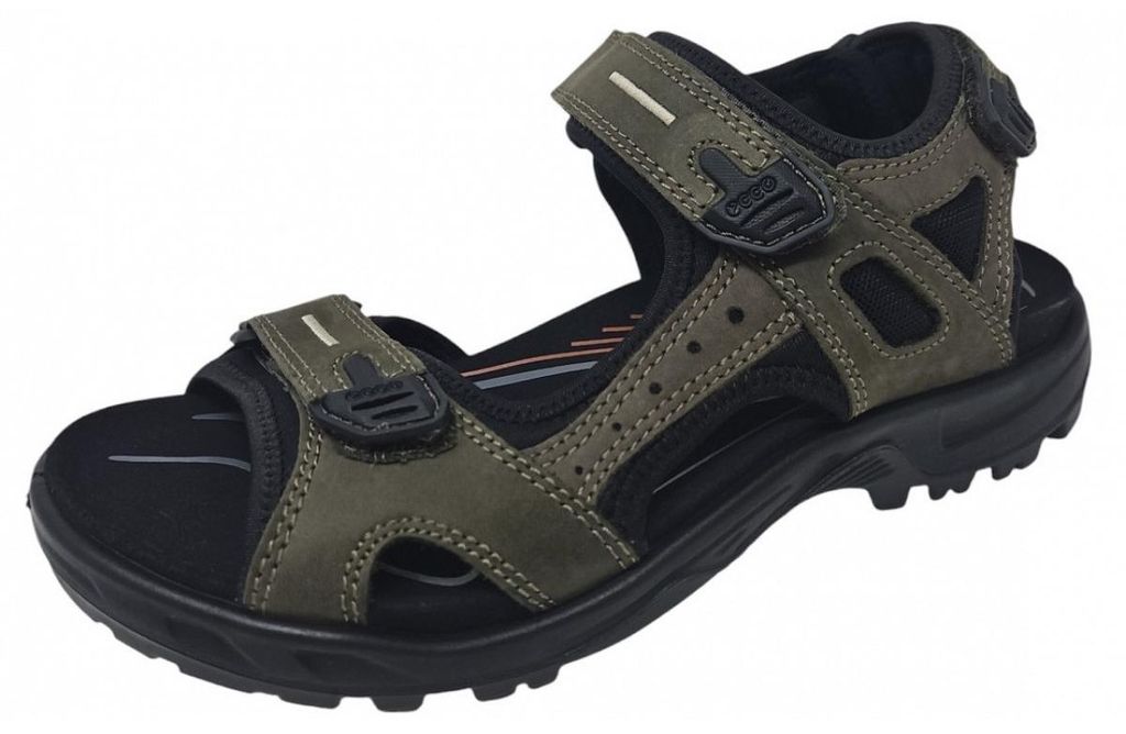 Ecco Tieffußbett Sandaletten in grün, Gr. 45