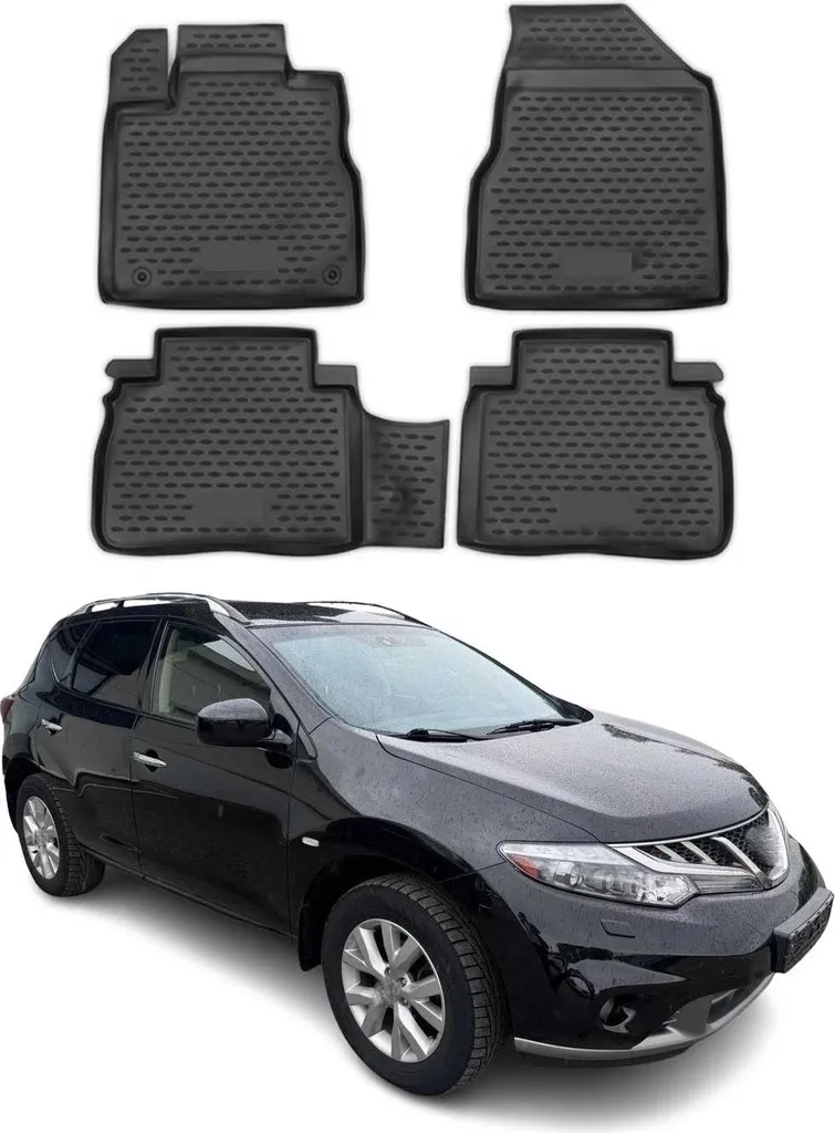 Tapis de Sol Nissan Murano 2009-2014 Idéaux pour Pluie, Boue et Neige