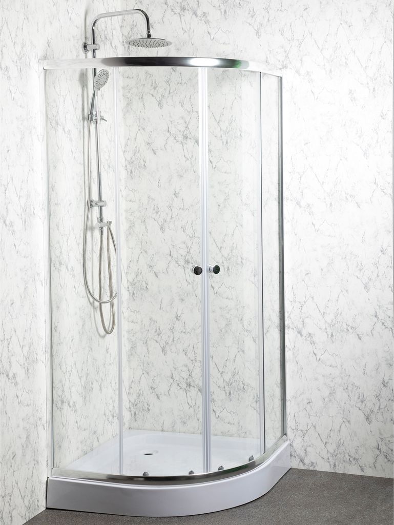 LEO 90 Duschkabine komplett mit Duschwanne mit Produktbild 3