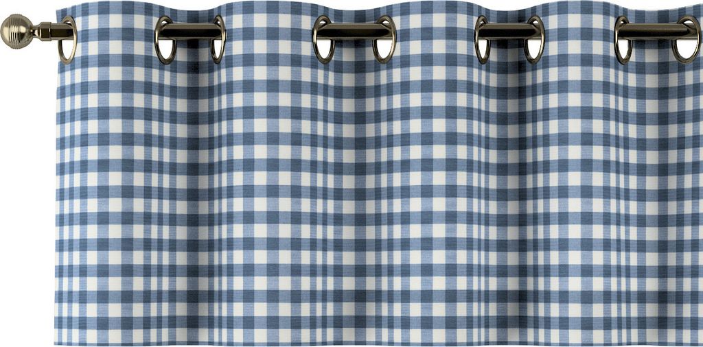 Dekoria Kurzgardine mit Ösen, marinenblau-ecru , 260 x 40 cm