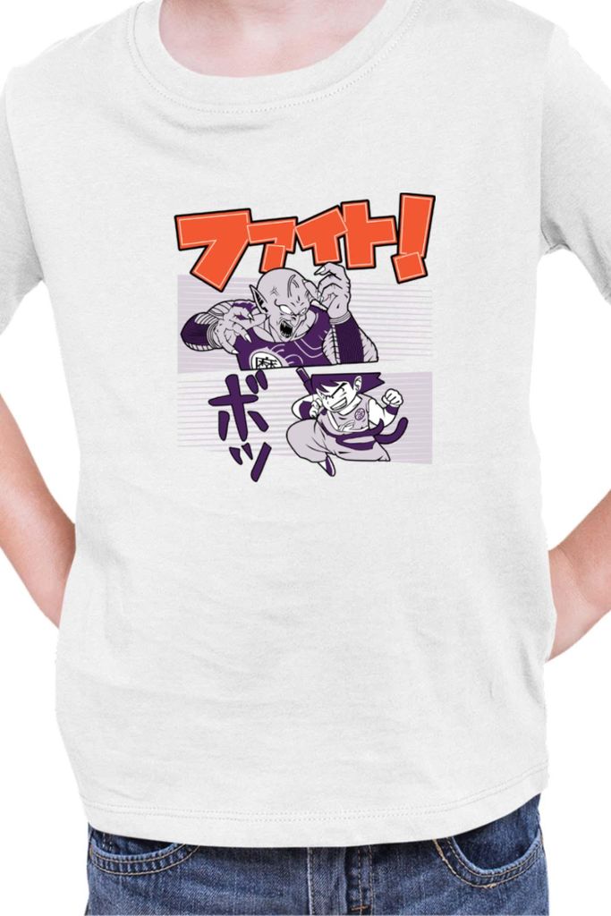 Kinder T-Shirt Manga Japan Anime Comics Animation Dbz 020, 3-4 Jahr - 104 / Weiß