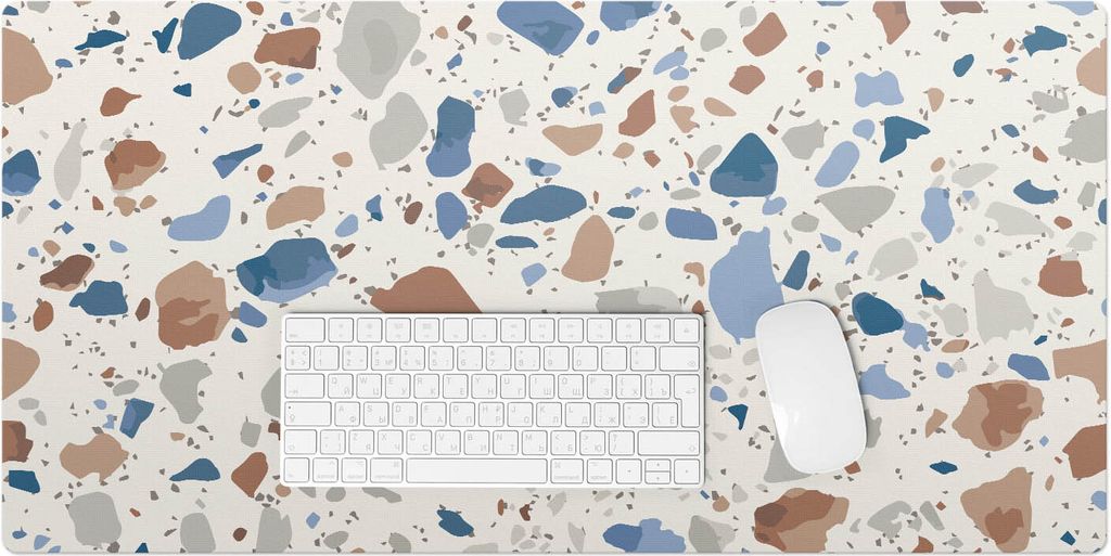 Terrazzo In Pastelltönen – Schreibtischunterlage – Produktbild 