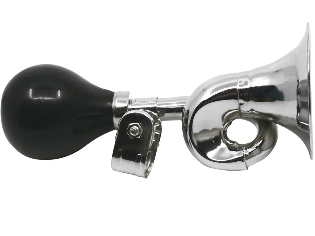 Retro Fahrrad Hupe Horn Ballhupe in Silber Produktbild 