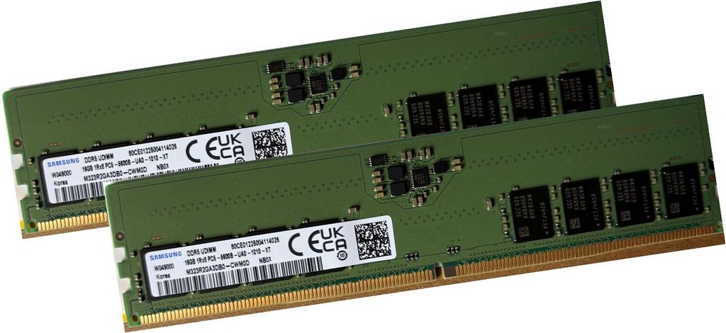 Samsung DIMM 32Gb 2x 16GB DDR5 5600MHz PC5-44800 Produktbild 