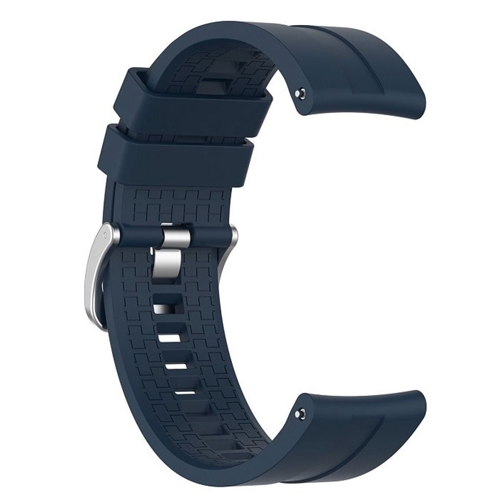 BStrap Silicone Cube Armband für Huawei Watch GT 42mm, navy blue