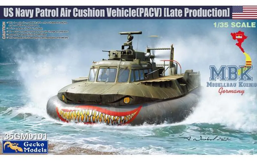 Réussir Maquette PACV US Navy 35GM0101 Précision Gecko Models Echelle 1/35