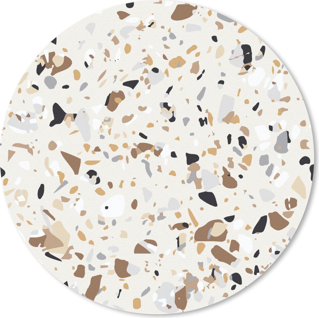 MuchoWow Mauspad Mousepad Terrazzo - Muster - Gestaltung 20x20 cm - Mousepads - Maus Mat - Pad - Mausunterlage - Schreibtischmatte