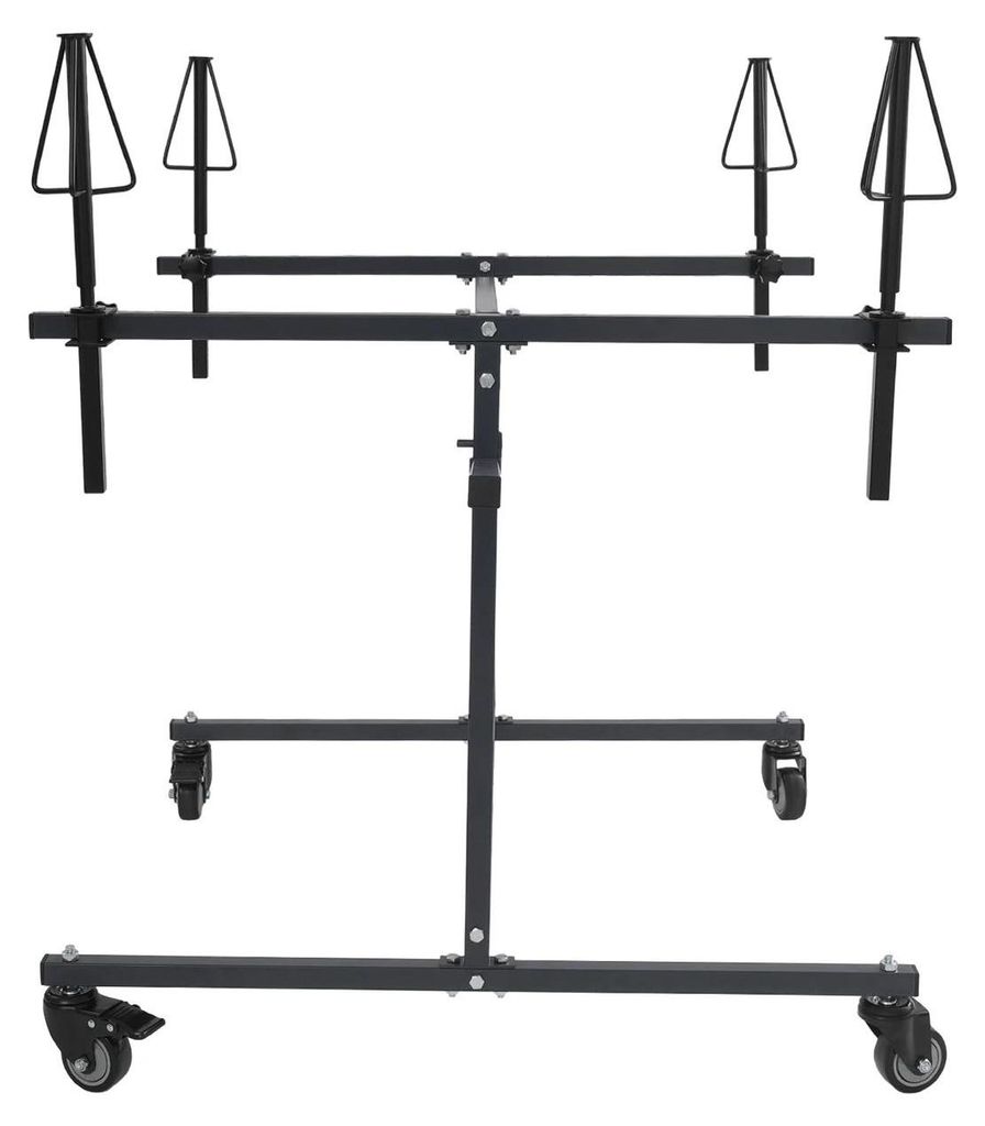 Felgen Lackierständer - Rad- und Felgenhalter zum Lackieren - Tragkraft 100 kg - 90x90x80 cm - Für Autowerkstatt / Karosseriebau - Schwarz