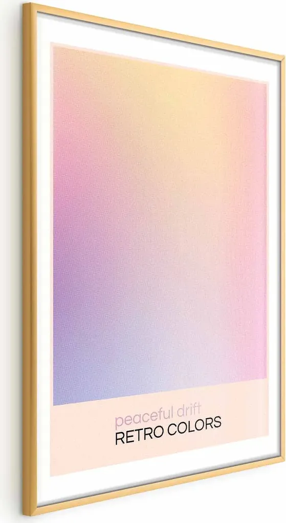 Poster Peaceful Drift 60x90 cm Cornice Dorata Elegante con Margine