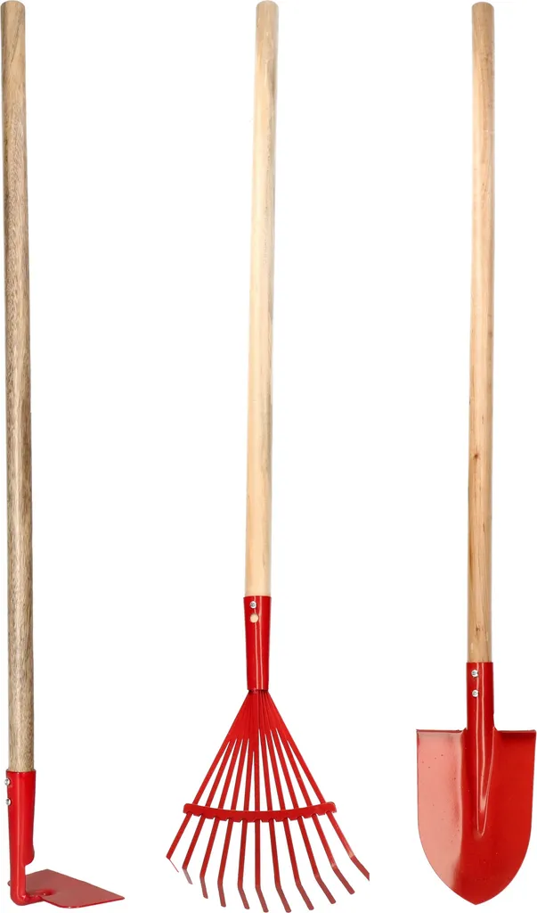Kit Jardinage Enfant avec Râteau et Bêche - Outils avec Manche en Bois