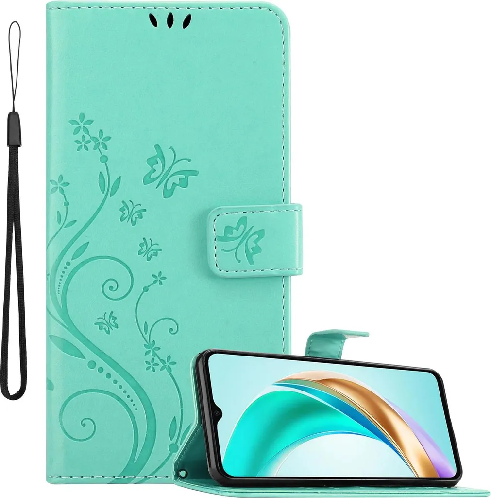 Regala un Fiore al tuo Honor X6b | Cover Cadorabo Turchese Book Case