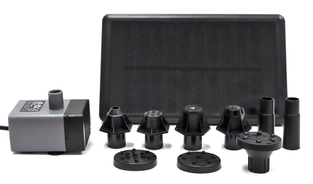 Wasserspiel Teich HEISSNER Solarpumpen-Set bis zu 150 l/h, Produktbild 