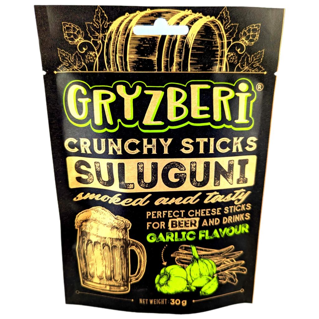 Gryzberi Suluguni Käsestäbchen gepufft & geräuchert mit Produktbild 