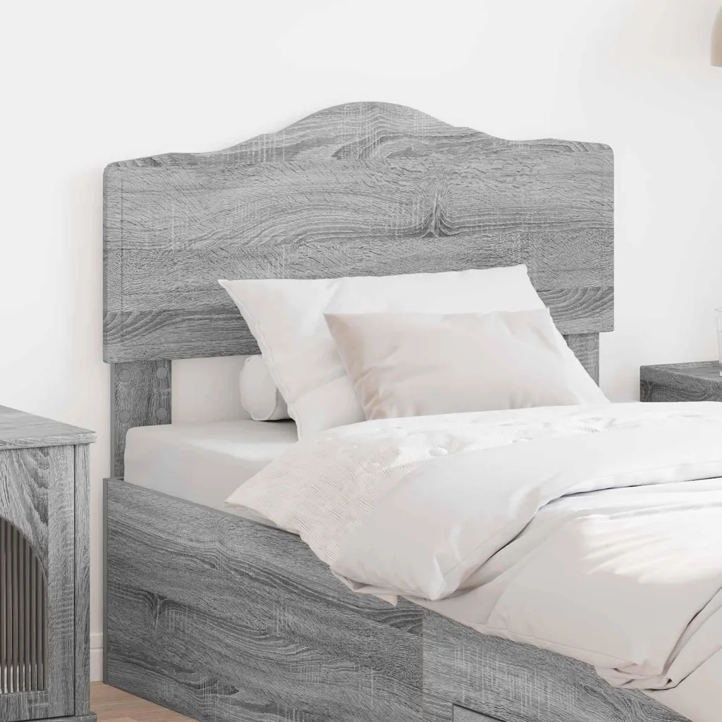Testiera Letto Grigio Sonoma 75 cm Materiale Ligneo | Pannello Resistente - 2