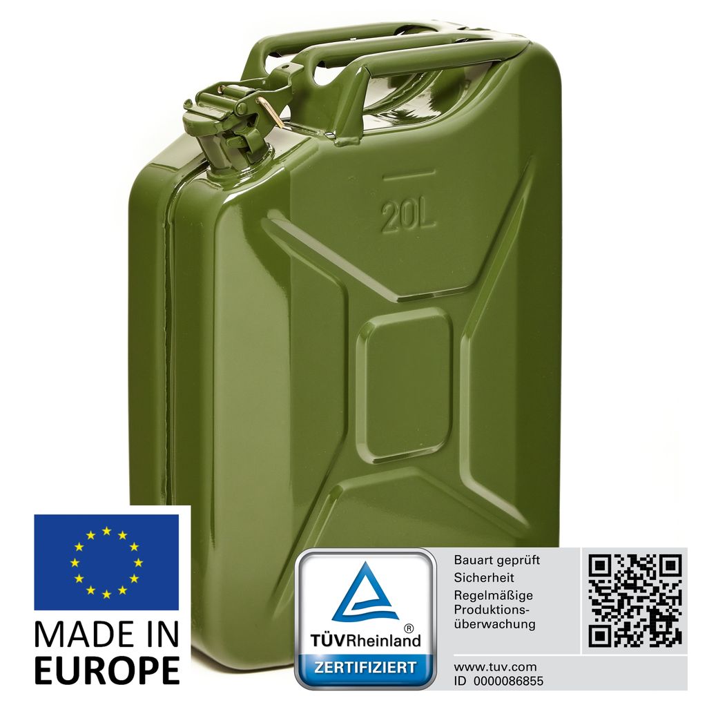BW® Kraftstoffkanister Metall Benzinkanister 20 Liter - Produktbild 